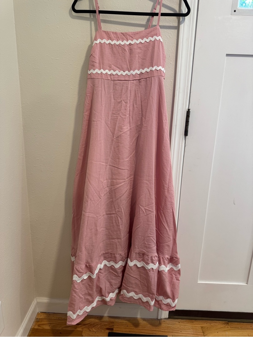 PartyGarden Summer Spaghetti Strap Boho Maxi Dress